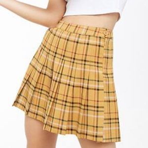 Plaid mini skirt